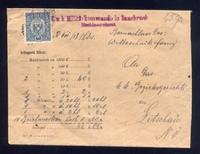 Beleg Wertbrief KuK Militärkommando Innsbruck nach Litschau 5