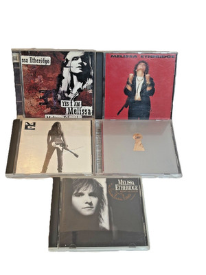 Melissa Etheridge 5 CD Lot- Brave & Crazy, Never Enough, Yes I Am, Self-Titled +