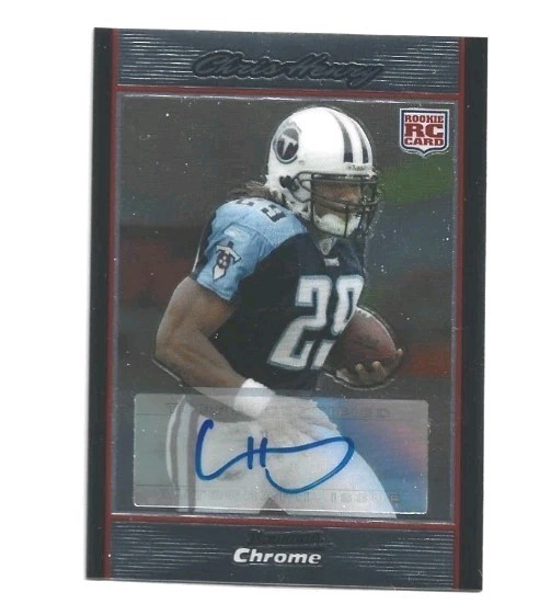 Chris Henry Bowman Chrome #BC72 Autograph