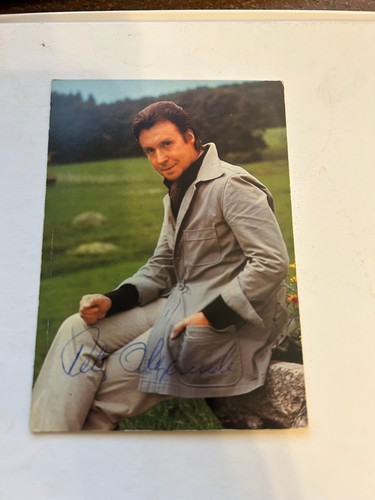 Peter Alexander , schöne, handsignierte Autogrammkarte