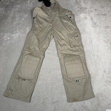 Vintage Rosies Overalls Womens Small Beige Work Wear Carpenter Farmer Chore