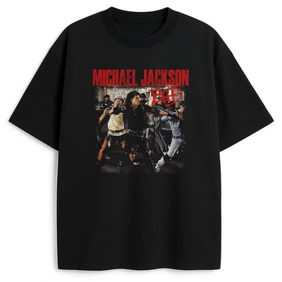 #ad Vintage Michael Jackson BAD Album Shirt Retro King of Pop Graphic Unisex Tee $19.99