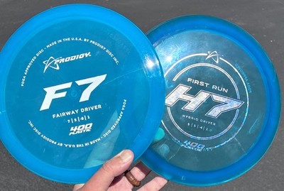 Prodigy Discs First Run 400 H7 & 400 F7 - New - Not Chalky - Blue Set Disc Golf