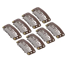 100pcs 6 Teeth Wig Clips 3.2cm U Shape Hair Extension Snap Clips Clamp Firm