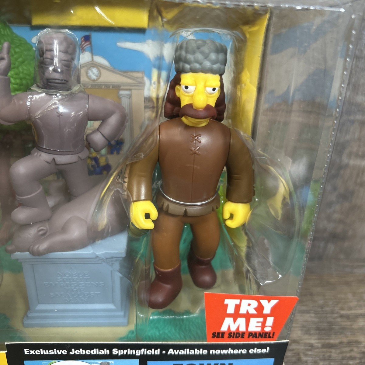 Simpsons Town Square Jebediah Springfield 5.5 in Action