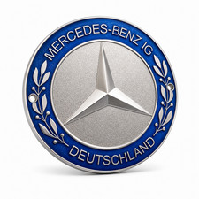 MBIG Mercedes Benz Daimler K&uuml;hler Plakette Oldtimer mit Schraubensatz