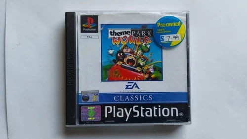 THEME PARK WORLD (Classics Edition) - Playstation 1 game (PS1) with manual