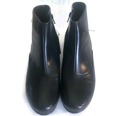 Ecco Gore-Tex Black Leather Zip Pump Heel  Ankle Boot Women s Size 42 USA 11