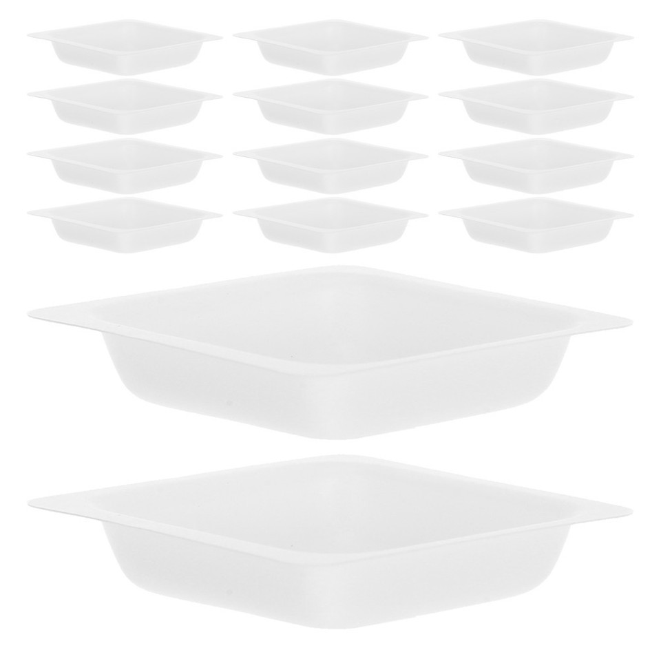 Lot De 100 Plateaux De Pesée Réutilisables En Plastique Blanc - Idéal Laboratoire, Mesure Précise Et Facile à Nettoyer