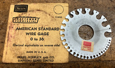 1972 Craftsman American Standard Wire Gauge 4023