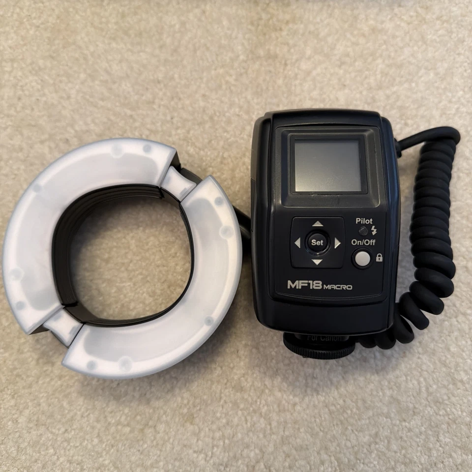 Nissin MF18 Macro Ring Light Flash for Canon Excellent - Image 2 of 4