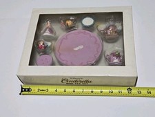 Disney Exclusive CINDERELLA Miniature Tea Set VINTAGE in Original Box Rare 