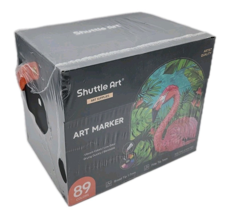 Shuttle Art 89 Colors Alcohol Markers, Colors Dual Tip Art M