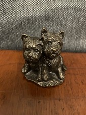 Westie Puppies Bronze Figurine West Highland Terrier Dog Ornament M18112