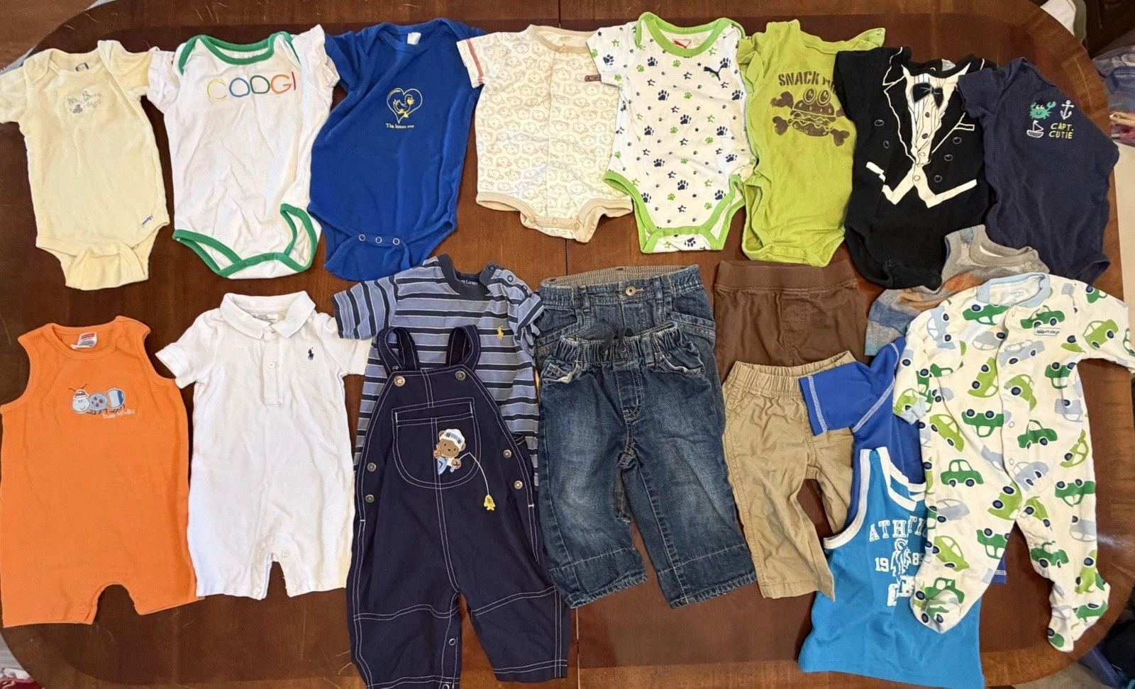Baby Boy 6-9 Months Clothing Lot of 20 Polo Ralph Lauren, Osh Kosh, Carter’, etc