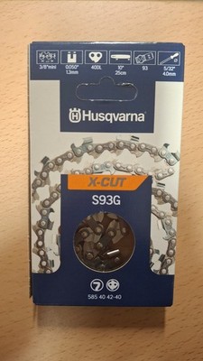 Original Husqvarna X-Cut Sägekette S93G 25cm 3/8'' 1,3 40Tg X-Cut HM