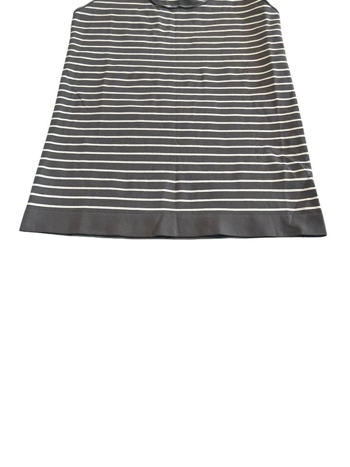 Shimera Tank Top Womens Size M Beige White Striped Sleeveless Activewear Shirt - Image 3 of 4