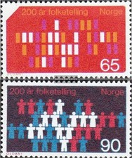 Norvège 596-597 (complète edition) neuf avec gomme originale 1969 recensement de