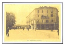 #509 Print 29.6 CM. x 20.9 Cm. Asti - Station and Palace Bosia