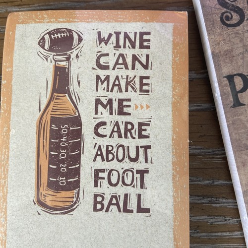 4 Primitives By Kathy Halloween Football Fall List Notepad Sticky Note Magnet - Picture 7 of 10