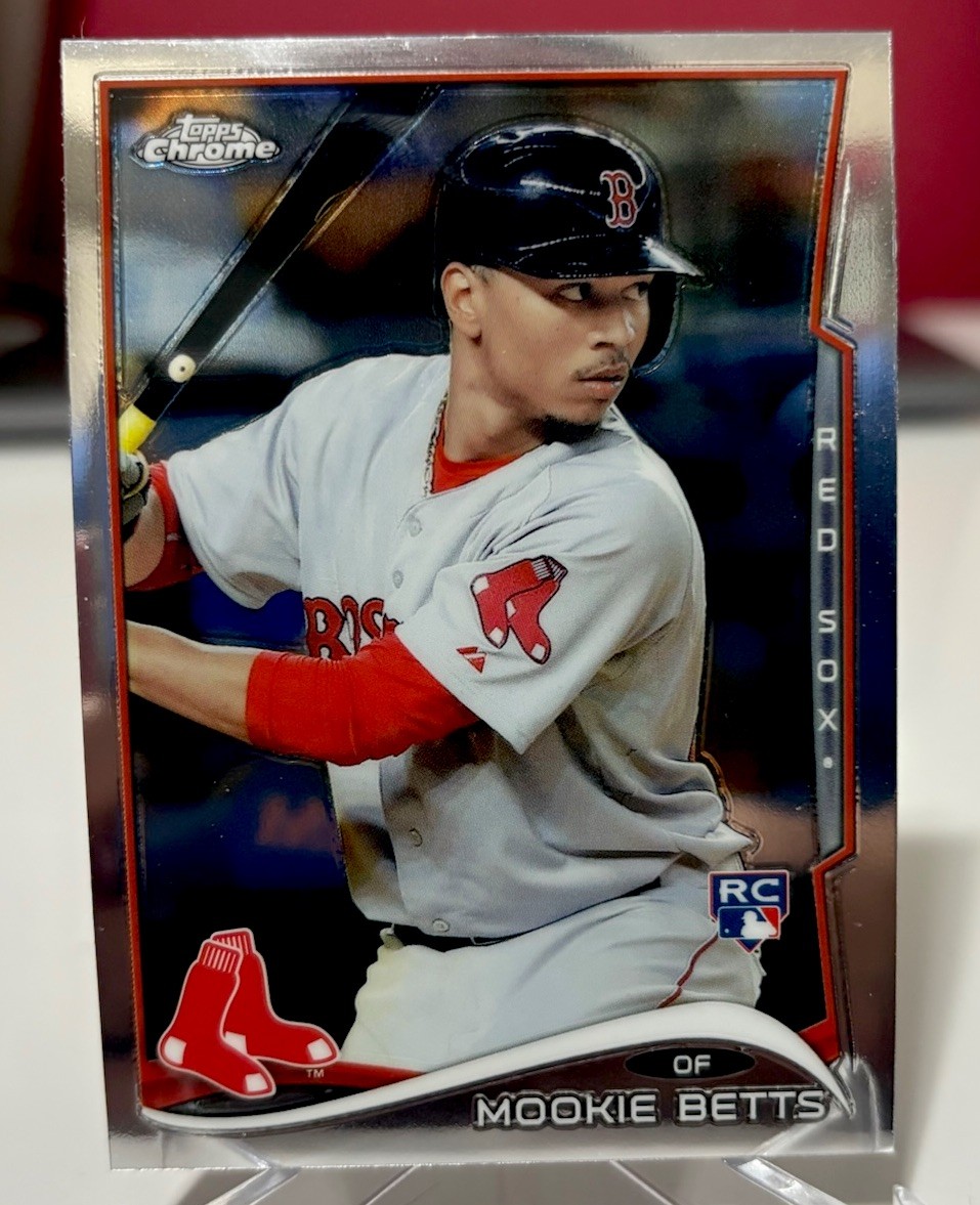 MOOKIE BETTS 2014 Topps Chrome Update Series Rookie Card, Dodgers Future HOF