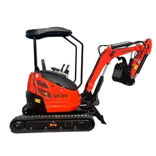 2.8 Ton Mini Excavator 27HP Kubota Diesel Engine w/Pilot Control&Side Swing Boom