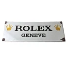 Vintage Rolex Luxury Watches Porcelain Sign - Geneve General Store Gas Pump Sign