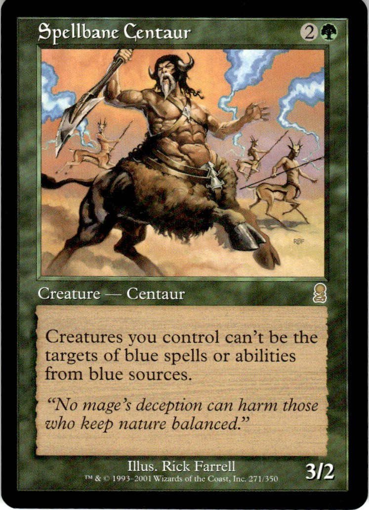 2001 Odyssey Magic The Gathering Spellbane Centaur 271/350 Regular frame LP