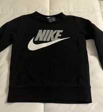 Nike Boys Black Sweatshirt Size 4 Ages 3-4 Classic Nike Fall / Winter Wear