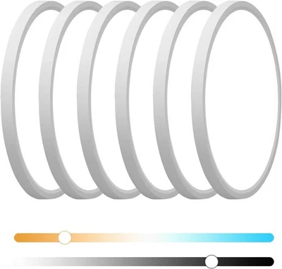 ARLGSITE 6 Pack 12 Inch 5CCT White LED Ceiling Light Flush Mount Dimmable Fixture 2880LM