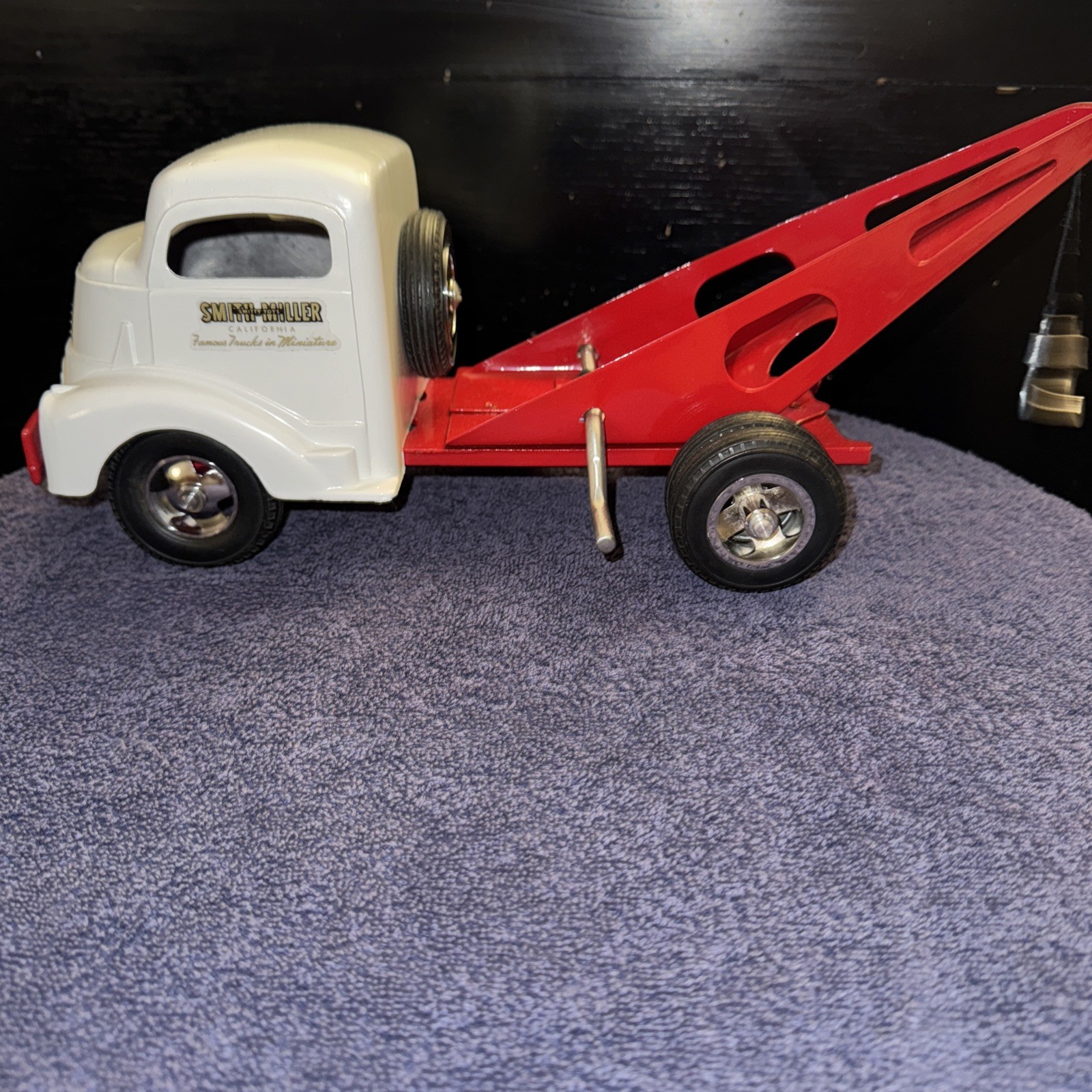 VINTAGE 1950’s SMITH MILLER COE GMC C.O.E TOW TRUCK WRECKER RED AND WHITE