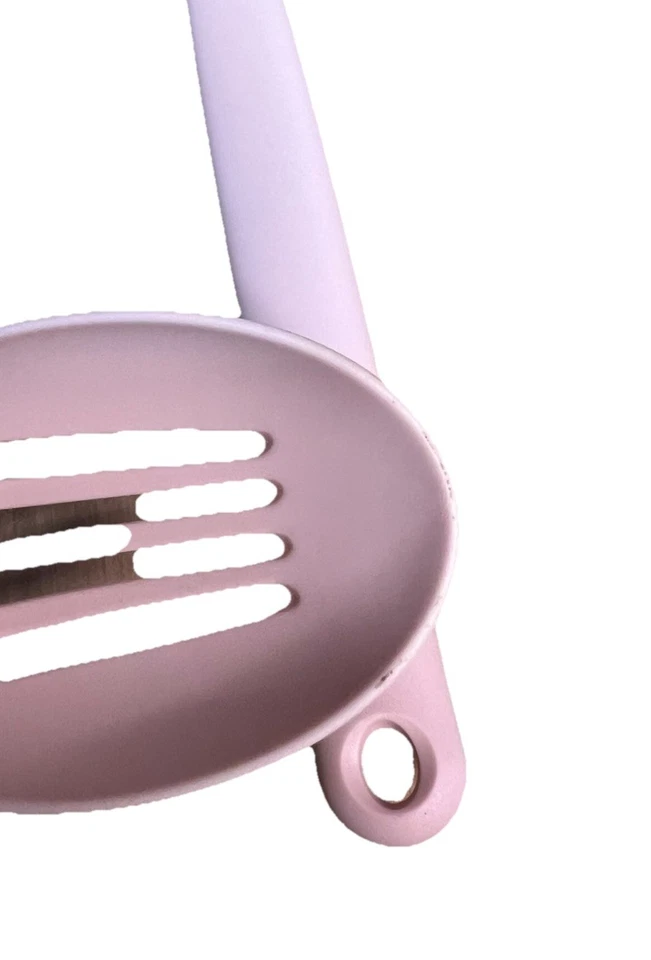 Juego de espátula y cuchara ranurada rosa claro Kitchen Aid Foto 4 de 4