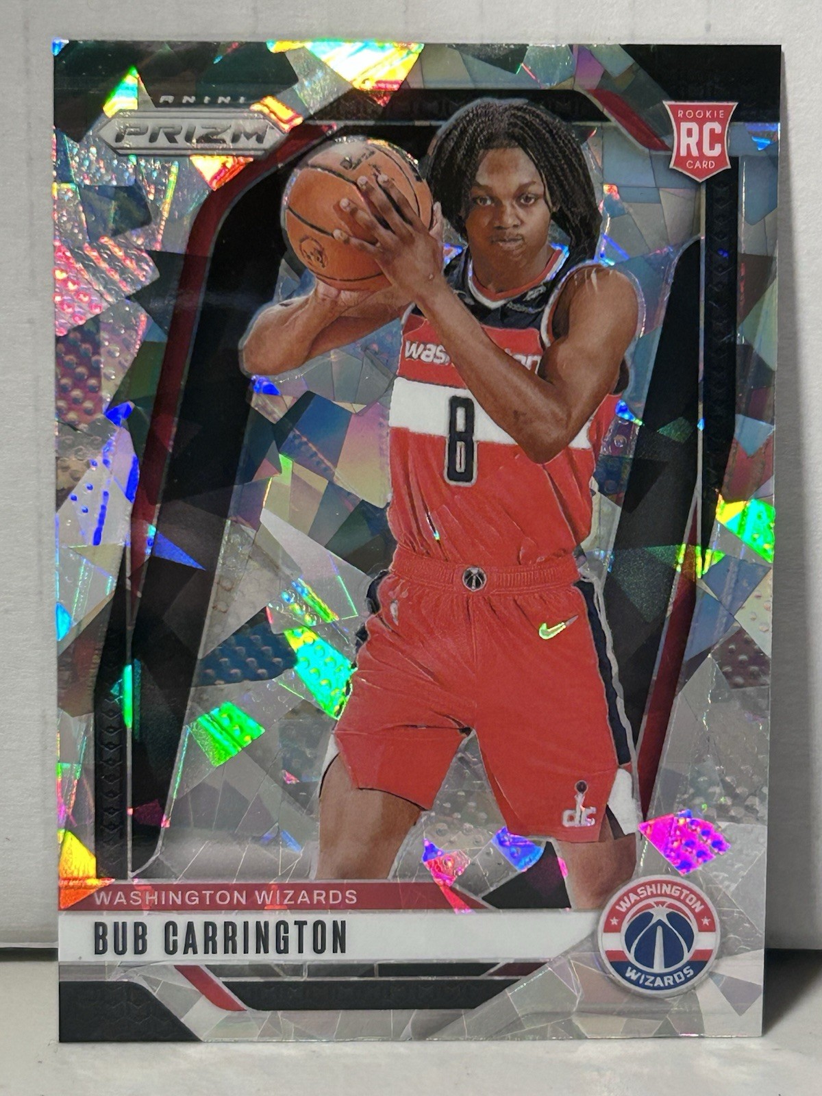 2024-25 Panini Prizm - Bub Carrington #244 Ice Prizm (RC)