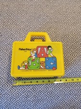 Vintage Fisher Price Yellow Lunch Box With Thermos 638