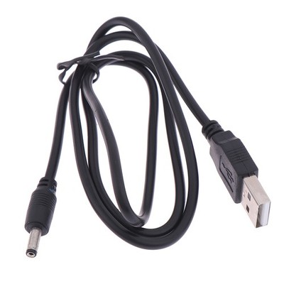 1Pc USB to DC 3.5mm Power Cable USB A Male to Jack Connector 2A Power CabWFJ-ym