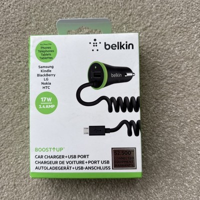 Belkin Boost Up 17W 3.4A USB Auto Ladegerät für Samsung LG Nokia HTC Blackberry 