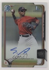 2015 Bowman Chrome Prospects Refractor /499 Sergio Alcantara #BCAP-SA Auto g1z