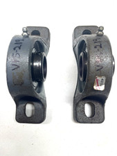 2x Browning VPS-219 Pillow Block Ball Bearing Unit 2-Bolt 1-3/16" Bore Cast Iron