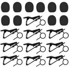 20 Pcs Metal Lapel Mic Clips Sponge Cover Kit, Metal Lavalier Tie Clips with ...