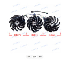 For GALAX RTX3060ti 3070 3070ti 3080 3080ti 3090 Black Handle Graphics Card Fan