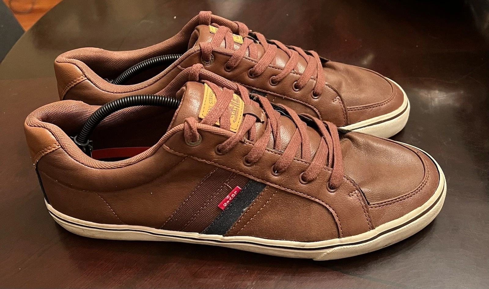 Levi's Turner Nappa Athletic Fashion Sneaker Shoes Brown Patch Mens Size 13