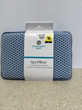 Comfort Bay Cushioned Spa Bath White Pillow Suction Cups 7.48 x 11.4 , New