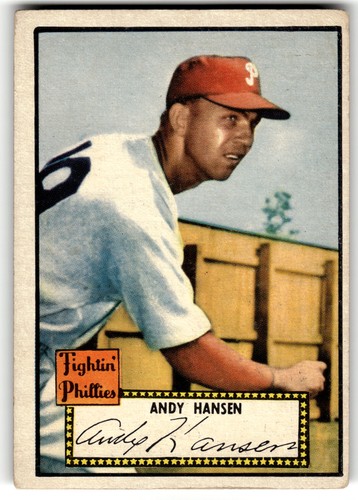 Andy Hansen #74 1952 Topps card