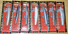 7 lures lucky craft wander slim 110 sinking lure 4 3/8" 3/4oz assortment