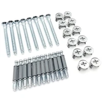 Hardware Kit for IKEA KALLAX 1x4 Shelves - Screws (104321) Dowels (118331), Cams