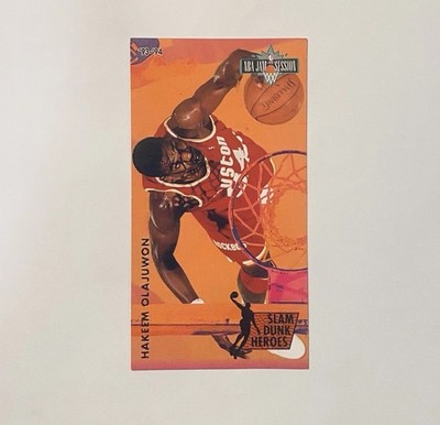 Hakeem Olajuwon 1993-94 Fleer NBA Jam Session - Slam Dunk Heroes Card #6