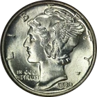 1930-S Mercury Dime NGC MS65 Blazing White Gem Superb Eye Appeal