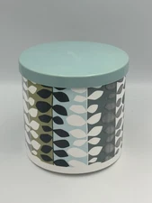 2011 Cottonelle Toilet Paper Storage Container With Lid Leaves Round