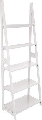 n Basics 5-Tier Ladder Bookshelf Stora Organizer for Small Space,