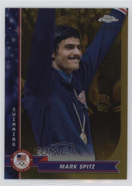2024 Topps Chrome US Olympic & Paralympic Team and Hopefuls 14/50 Mark Spitz et0
